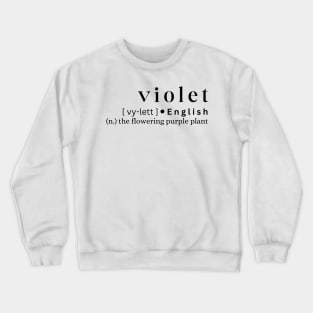 Violet Crewneck Sweatshirt